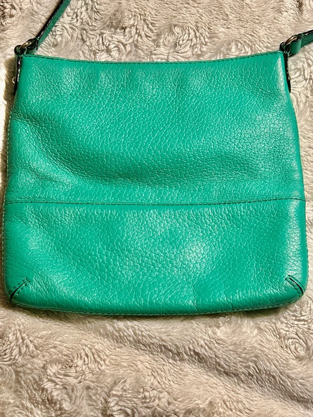 kate spade Teal Pebbled Leather Crossbody Bag